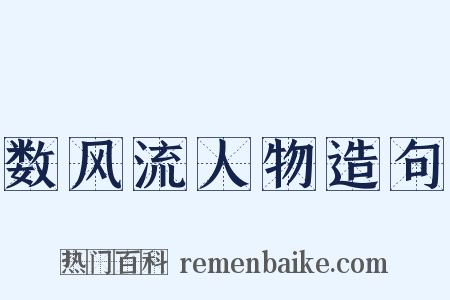 数风流人物造句是什么意思的图片